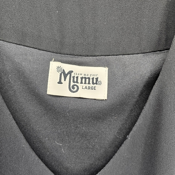 Nolita Mini Dress in Black Chiffon Show Me Your Mumu womens size large - Picture 4 of 6